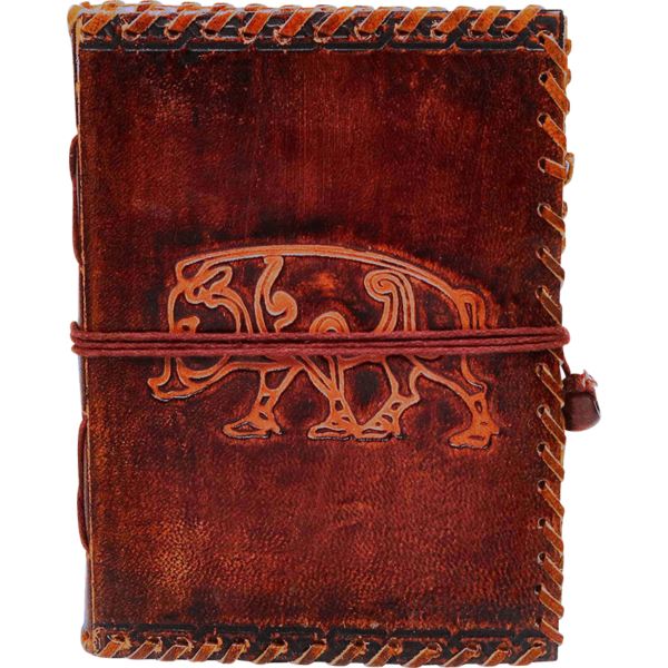 Boar of Mercia Stitched Leather Journal