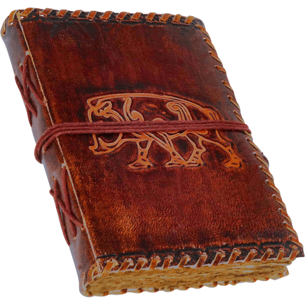 Boar of Mercia Stitched Leather Journal