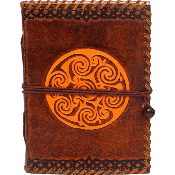 Celtic Spiral Leather Journal
