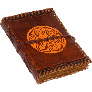 Celtic Spiral Leather Journal