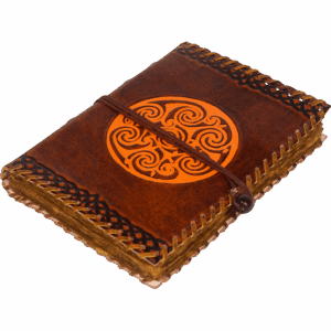 Celtic Spiral Leather Journal