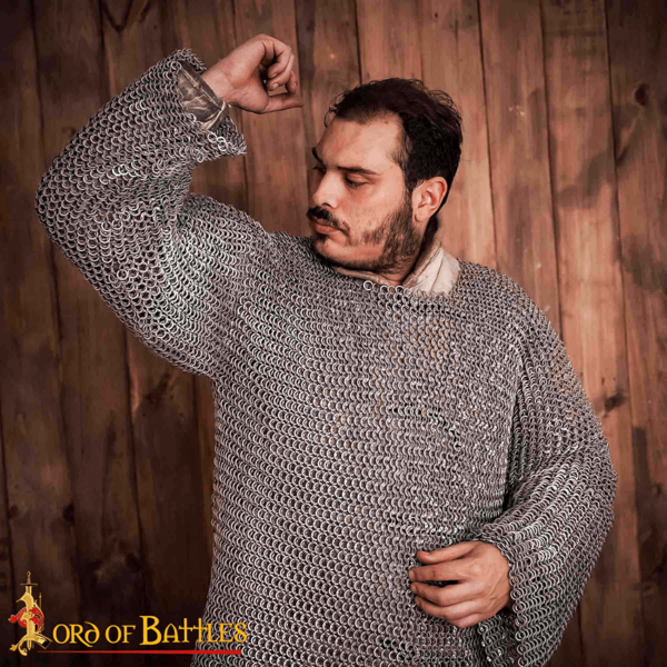 Alternate Riveted Aluminum Chainmail Hauberk