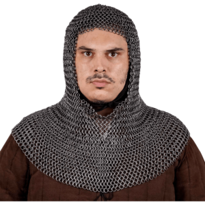 Butted High Tensile Steel Chainmail Coif