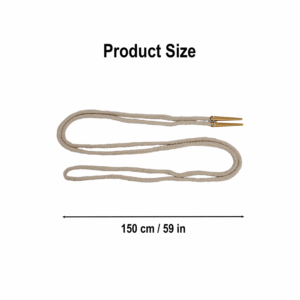 Brass Tip Long Medieval Tie Strings - Ecru - Set of 5