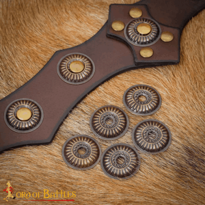 Sun Knight Medieval Brass Washers - Set of 5