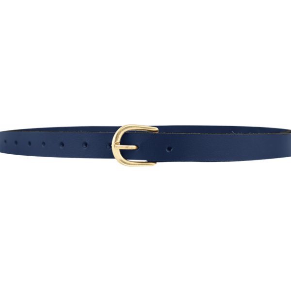 Medieval Leather Buckle Belt - Blue