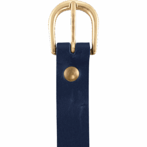 Medieval Leather Buckle Belt - Blue
