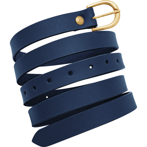 Medieval Leather Buckle Belt - Blue