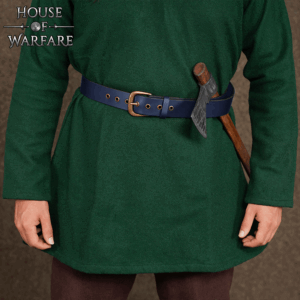 Knights Simple Medieval Leather Belt - Blue