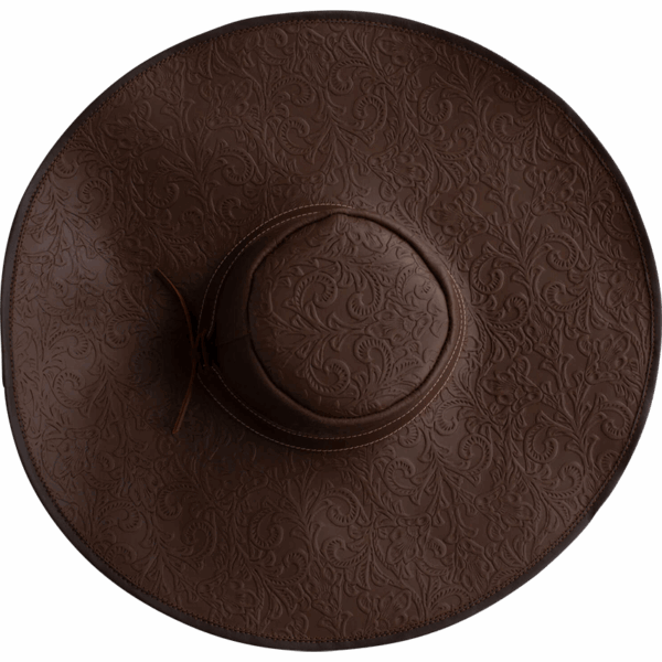Alatriste Embossed Leather Hat