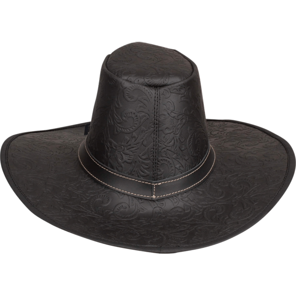 Van Helsing Embossed Leather Hat