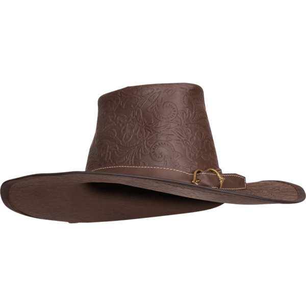 Van Helsing Embossed Leather Hat