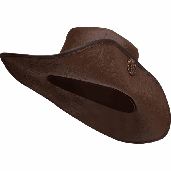 Flandes Embossed Leather Hat