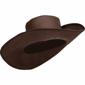 Flandes Embossed Leather Hat