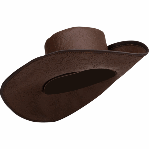 Flandes Embossed Leather Hat