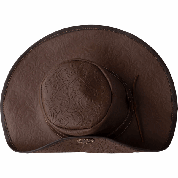 Flandes Embossed Leather Hat