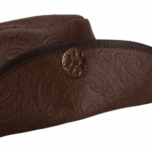Flandes Embossed Leather Hat