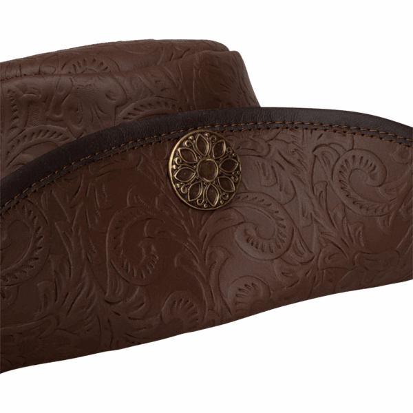 Flandes Embossed Leather Hat