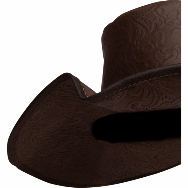 Flandes Embossed Leather Hat
