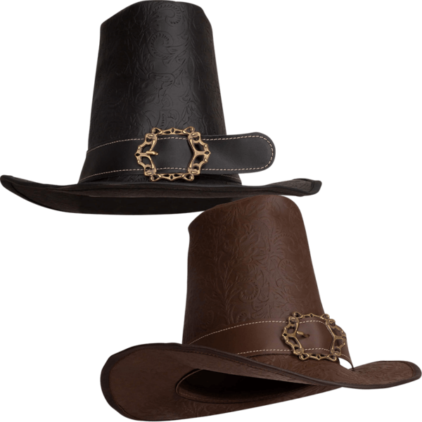 The Dark Witcher Embossed Leather Hat