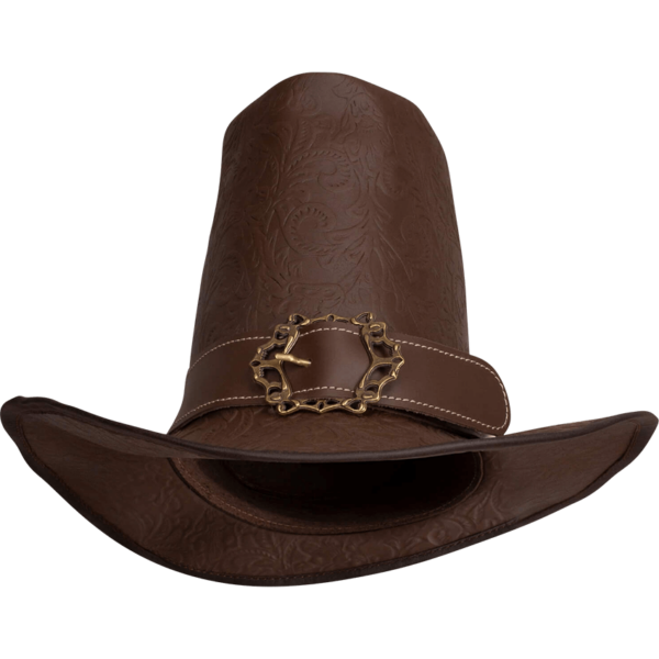 The Dark Witcher Embossed Leather Hat