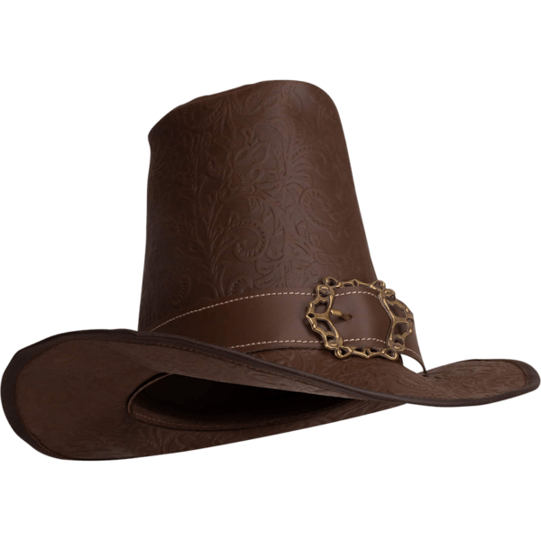 The Dark Witcher Embossed Leather Hat