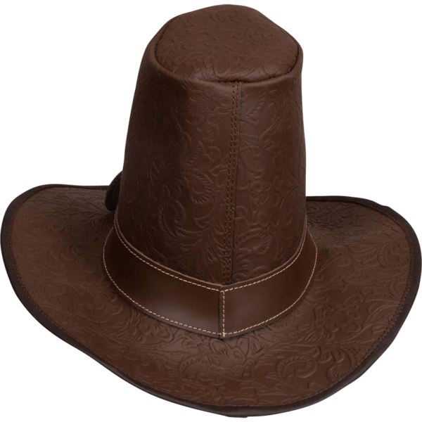 The Dark Witcher Embossed Leather Hat