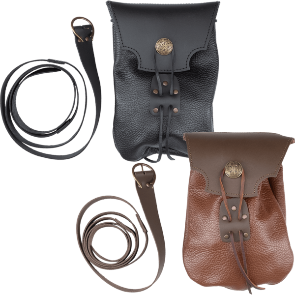 Guerrero Leather Pouch with Shoulder Strap