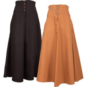 Hannah Buttoned Canvas Skirt