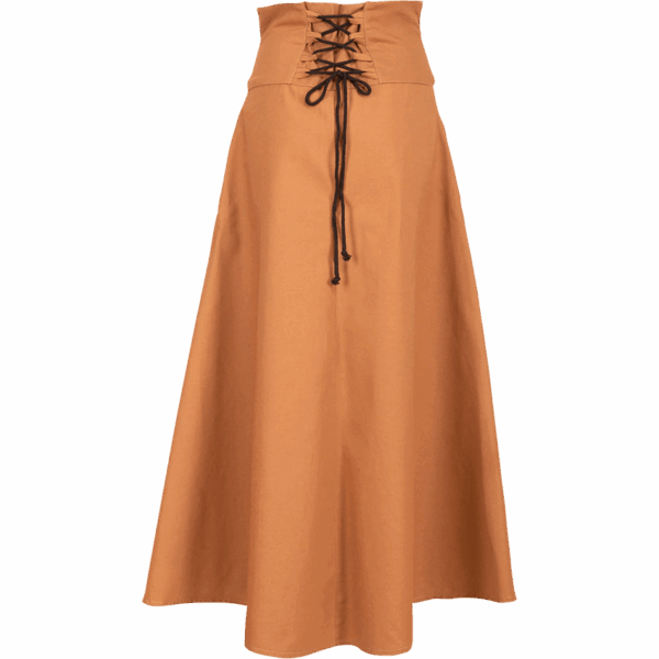 Hannah Buttoned Canvas Skirt