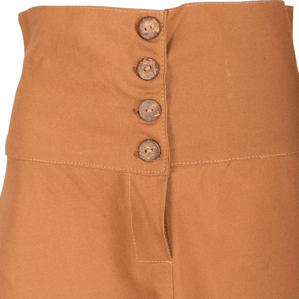 Hannah Buttoned Canvas Skirt