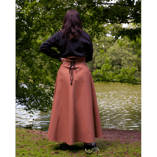 Hannah Buttoned Canvas Skirt