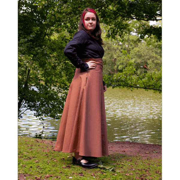 Hannah Buttoned Canvas Skirt
