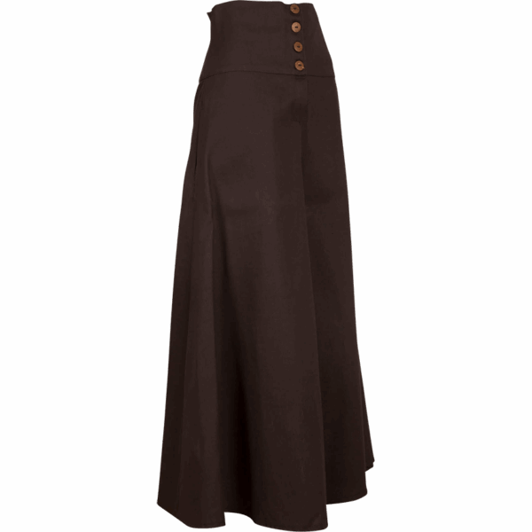 Hannah Buttoned Canvas Skirt