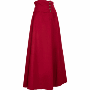 Hannah Buttoned Wool Skirt