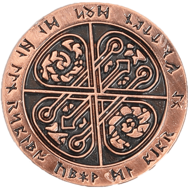 Set of 10 Copper Fire LARP Coins - Image 2