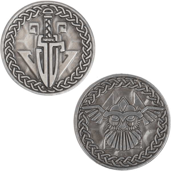 Set of 10 Silver Viking LARP Coins