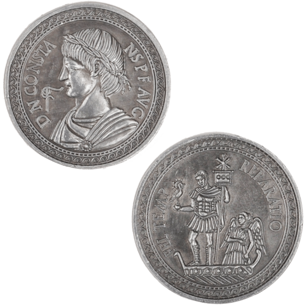 Set of 10 Silver Roman LARP Coins