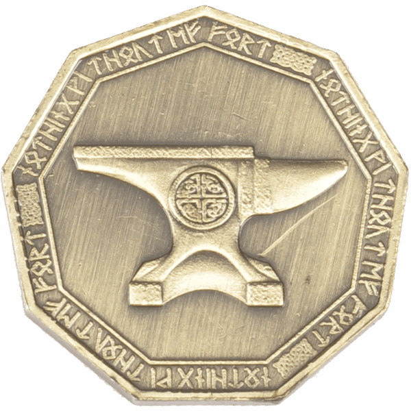 Set of 10 Gold Dwarven LARP Coins - Image 2