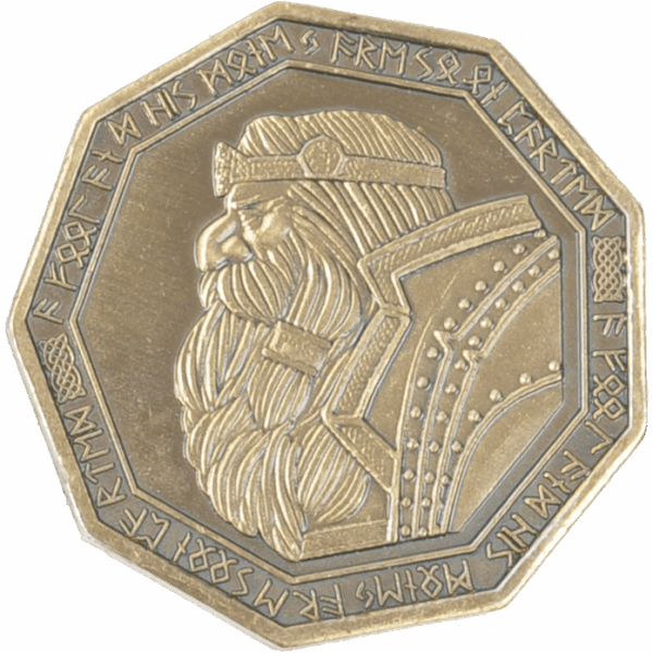Set of 10 Gold Dwarven LARP Coins - Image 3