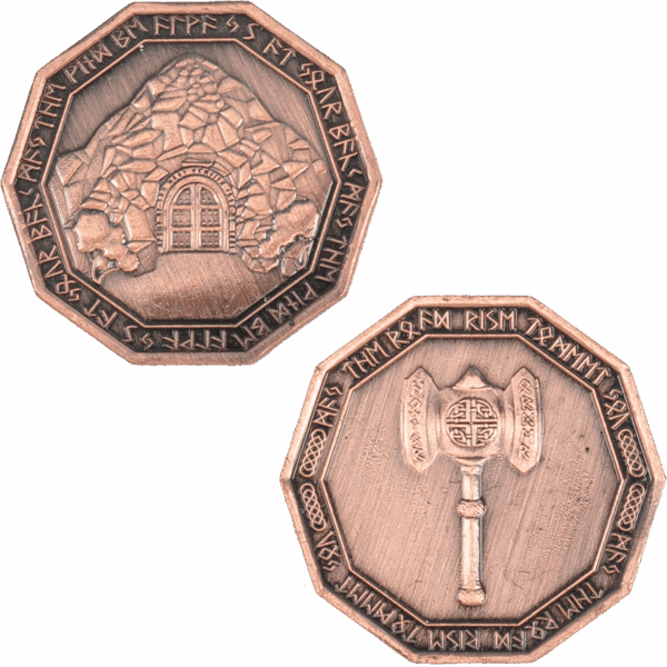 Set of 10 Copper Dwarven LARP Coins