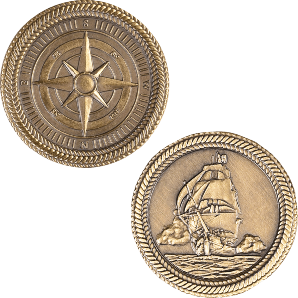 Set of 10 Gold Pirate LARP Coins - Image 4