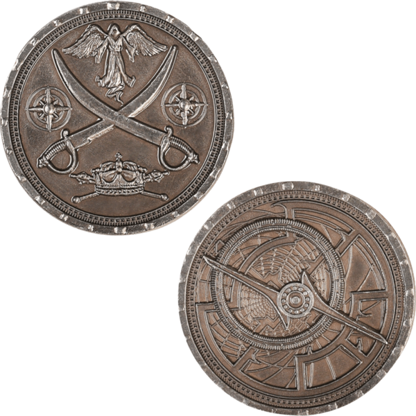 Set of 10 Silver Pirate LARP Coins - Image 4