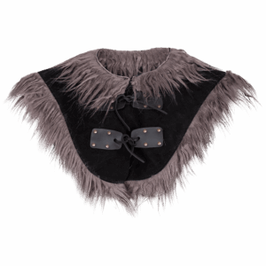 Evaristo Faux Fur Trimmed Suede Collar