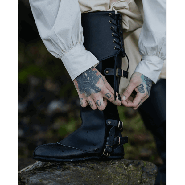 Valerio Leather Gaiters