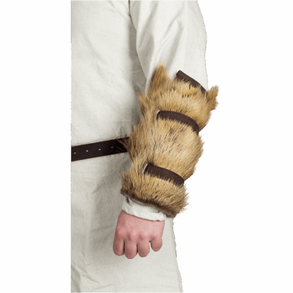 Arthur Padded Fur Bracers