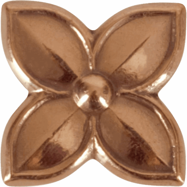 Bronze Medieval Flower Belt Decoration