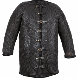 Berengar Riveted Blackened Chainmail Jacket