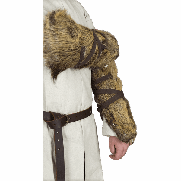 Farald Padded Fur Bracers