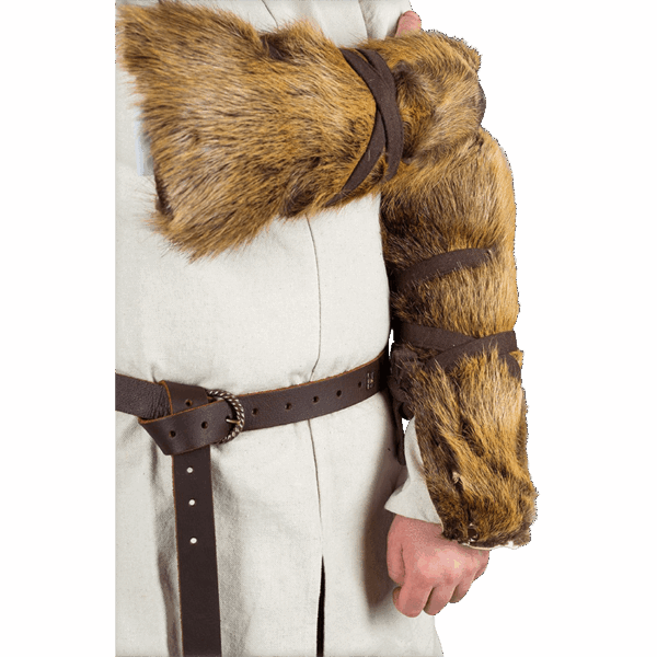 Farald Padded Fur Bracers